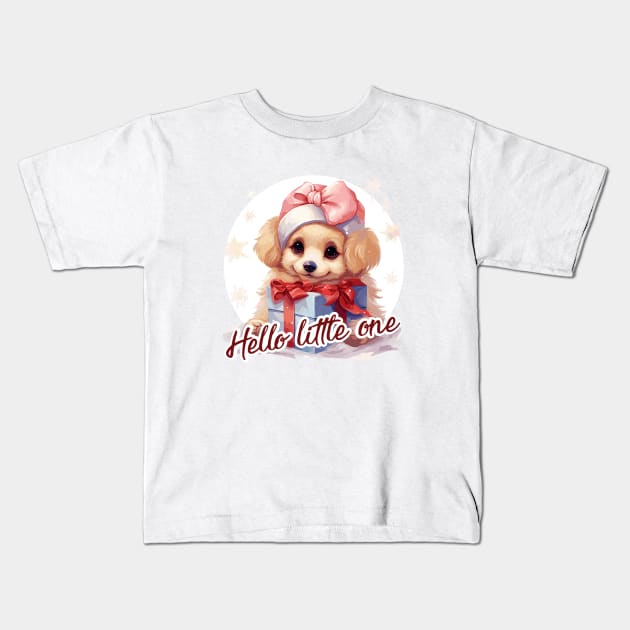 Hello little one Kids T-Shirt by JessCrafts